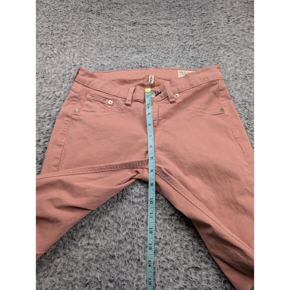 Rag & Bone Pants Women 27 Pink Flare Corduroy Elephant Bell Bottoms Stretch - Picture 7 of 10